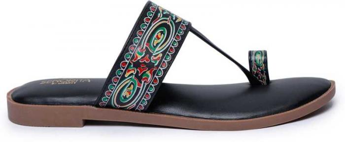 Women Black Flats Sandal flats