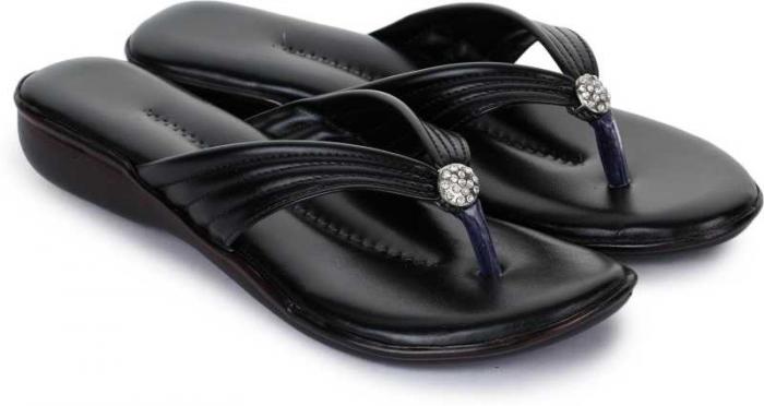 Women Black Flats Sandal