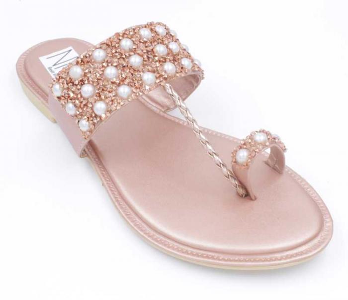 Women Pink Flats Sandal sami