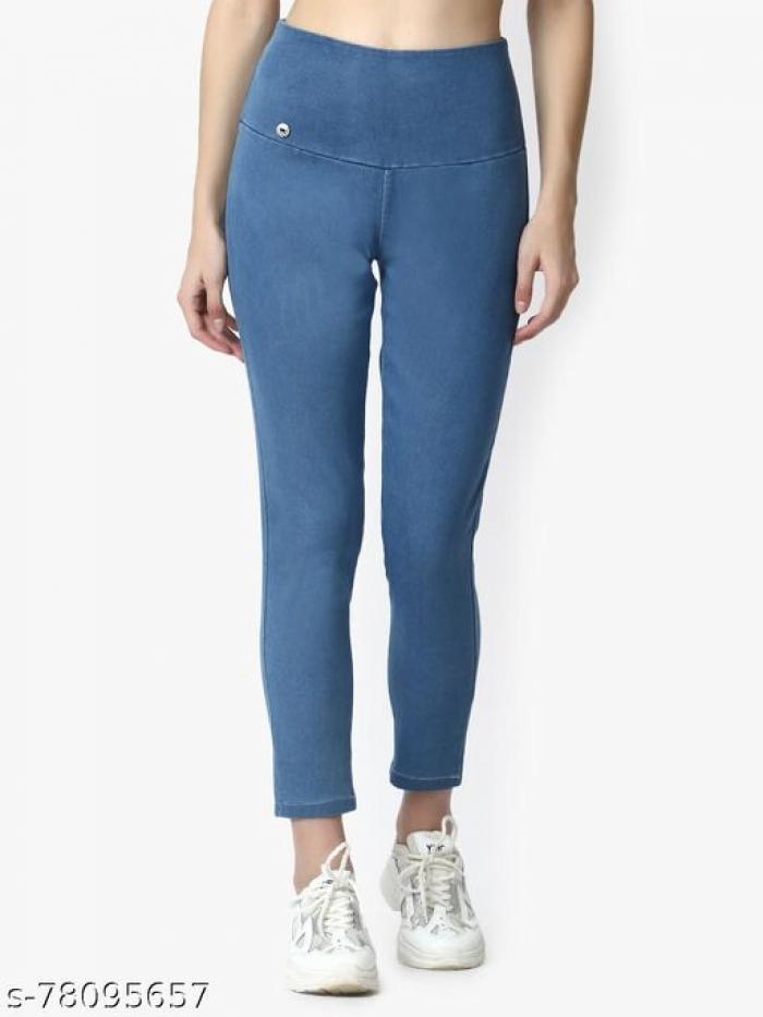 Blue Denim Jeggings, Blue Denim Jeans