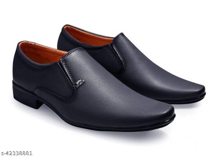 Feetway Without Lace Designer Office Wear Slip On Formal Shoes