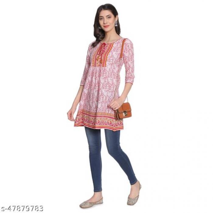 Rangmayee Women's Cotton Short Kurta
